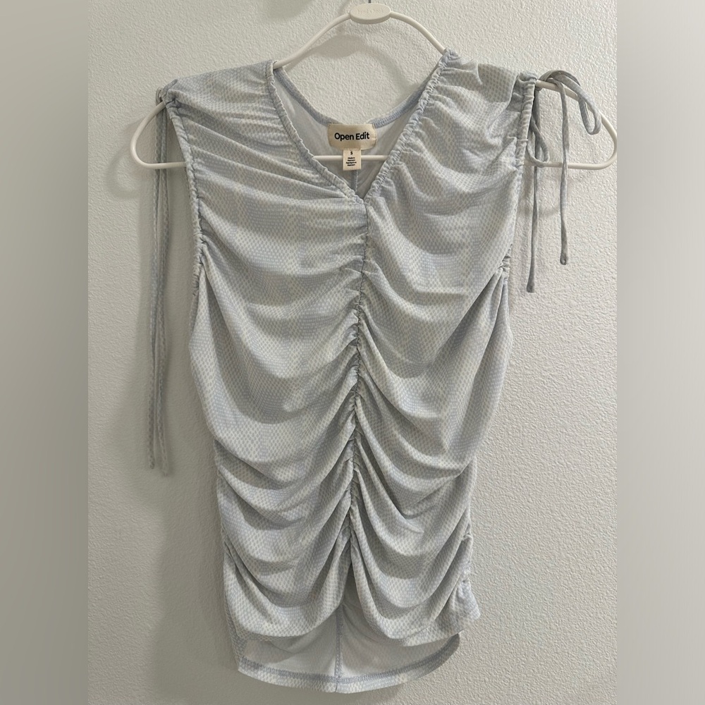 Open Edit Ruched sleeveless top